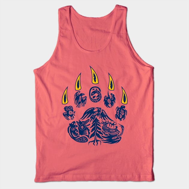 Golden Bear Logo 3 Tank Top by Lacrosse & Motivational T-Shirts 